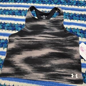 Under Armour Black and Lavendar Kids Tank Top